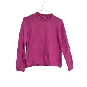 J. Crew Classic mockneck sweater in pink size XS
